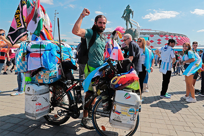 Аргентинец Матиас Амайя, доехавший до России на велосипеде за пять лет