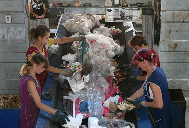 Процент переработки мусора в россии