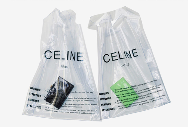 Пластиковые пакеты Celine стоимостью около тысячи долларов