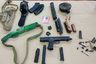 Из материалов уголовного дела: оружие, обнаруженное в тайниках на чердаке детско-юношеской спортивной школы.