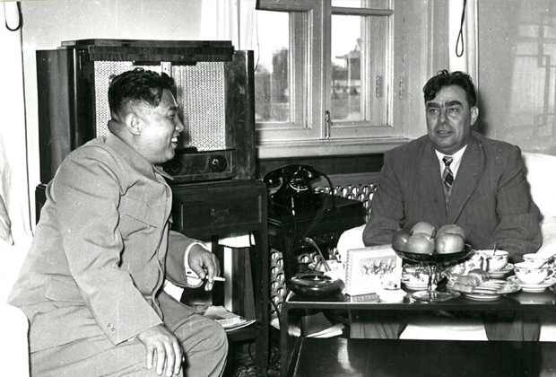 Ким Ир Сен и Леонид Брежнев, 1956 год