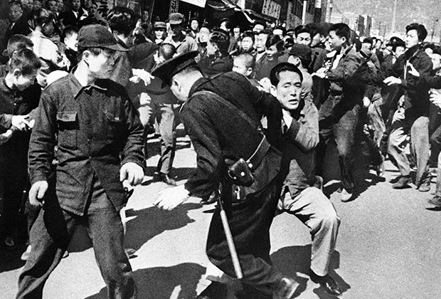 Беспорядки во время антиправительственной демонстрации после переизбрания Ли Сын Мана в 1960 году