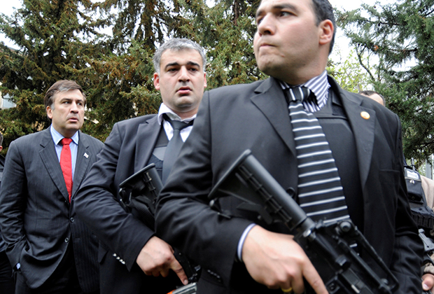 Михаил Саакашвили во время войны 2008 года 