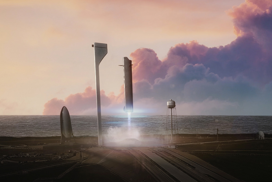 В многоразовом варианте супертяжелый носитель BFR (Big Falcon Rocket) компании SpaceX рассчитан на выведение на околоземную орбиту до 150 тонн полезной нагрузки и возвращение на Землю до 50 тонн, а также комфортную транспортировку до ста человек (по 2-3 в каюте) к Луне и Марсу.


Первая ступень BFR получит 31 метановый двигатель Raptor. Такой силовой агрегат будет отличать самая большая тяговооруженность (отношение развиваемой двигателем тяги к его весу) среди всех двигателей, когда-либо действовавших в мире.


Испытания элементов BFR начнутся в 2019 году. Ракета полетит в 2022 году. Менее чем за час транспортная система доставит человека в любую точку земного шара, а стоимость билета будет дороже эконом-, но дешевле бизнес-класса для трансатлантических авиаперелетов (несколько тысяч долларов). Наверняка такие планы осуществятся, однако не так скоро и не настолько буквально, как это обещают в SpaceX.
