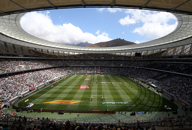 Футбольный стадион Кейптауна во время игры Англии и Кении