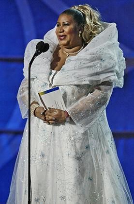 Арета Франклин на церемонии вручения премии Grammy, 2003 год