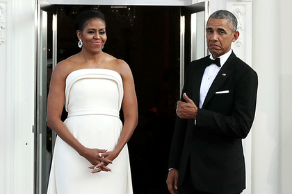 Мишель Обама в платье Brandon Maxwell