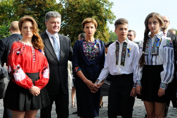 Петр Порошенко с семьей