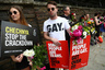 Акции у посольства России в Лондоне за права ЛГБТ