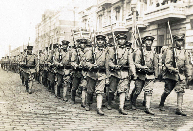 Японские войска во Владивостоке, 1918 год
