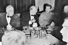 30 ноября 1943 года Черчилль отпраздновал свой 69-й день рождения прямо на Тегеранской конференции со Сталиным и Франклином Делано Рузвельтом. 