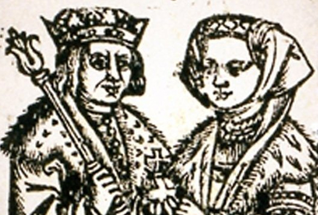 Великий князь литовский Александр с супругой, Еленой Ивановной, дочерью Ивана III