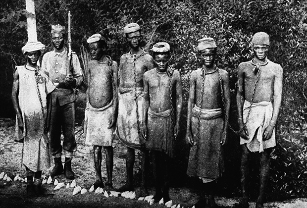 Чернокожие рабы, привезенные из Африки