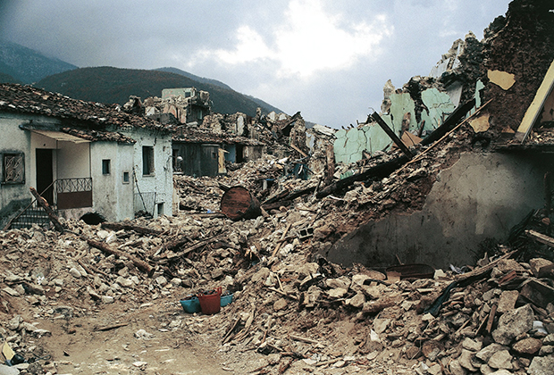 Лавьяно после землетрясения
