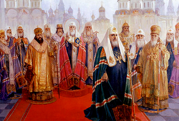 Патриархи Всероссийские. Картина 70-х годов XX века