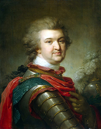 Портрет князя Григория Потемкина — самого главного фаворита императрицы, ее постоянного сподвижника и отца нескольких ее детей.