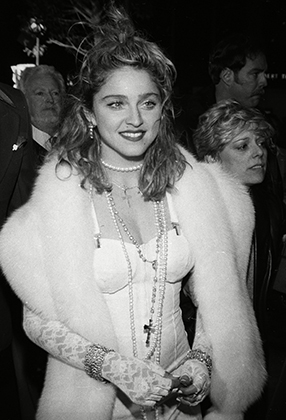 Мадонна на премьере фильма Desperately Seeking Susan, 1985 год
