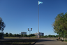 Одна из достопримечательностей Актобе — флагшток высотой 91 метр. На нем развевается государственный флаг Казахстана размерами 10 на 20 метров. Флагшток был установлен в 2010 году, флаг видно из любой точки города. 