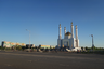 Мечеть «Нур Гасыр» построена в 2006-2008 годах и рассчитана на 3 тысячи 500 молящихся. Среди множества проектов, присланных со всего мира, был выбран вариант Айвара Саттарова, которому также принадлежит проект мечети «Кул Шариф» в Казани. 