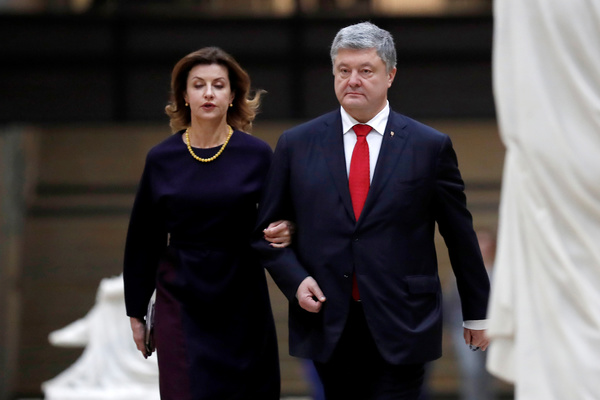 Петр Порошенко с женой Мариной в Париже