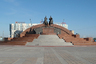 Памятник предводителям национально-освободительного восстания против царского правительства в западном Казахстане Исатаю Тайманову и Махамбету Утемисову в Атырау.