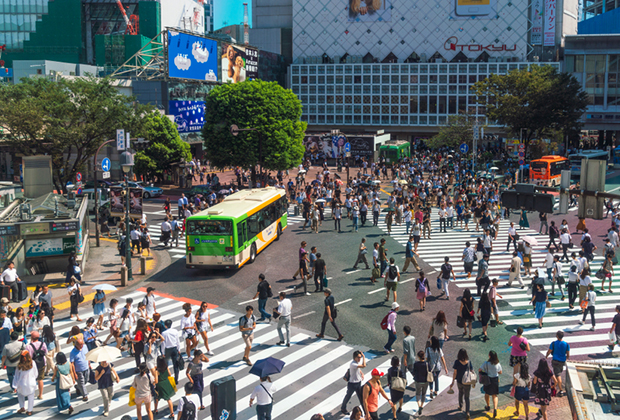 Один из самых фешенебельных районов Токио — Сибуя