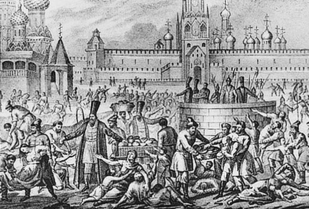 Великий голод 1601-1603 годов, который во многом стоил трона Годуновым. 