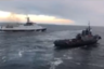 Сближение кораблей России и Украины в Керченском проливе