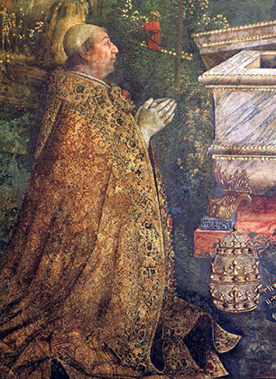 Одно из самых известных изображений Папы Александра VI кисти Пинтуриккьо.