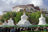 Помимо светской функции резиденции Далай-ламы, Потала одновременно является священным местом для буддистов-ламаистов. Паломники обходят вокруг дворца и посещают ступы и могилы Далай-лам. 