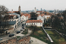 Вид с обзорной площади бастиона городской оборонительной стены — одного из немногих оставшихся в Вильнюсе городских укреплений