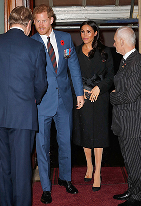 Герцог и герцогиня Сассекские на благотворительном Фестивале Памяти в Альберт-Холле