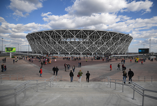 Стадион «Волгоград Арена», где прошли матчи чемпионата мира по футболу FIFA 2018