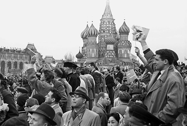 Первомайская демонстрация на Красной площади, 1960 год