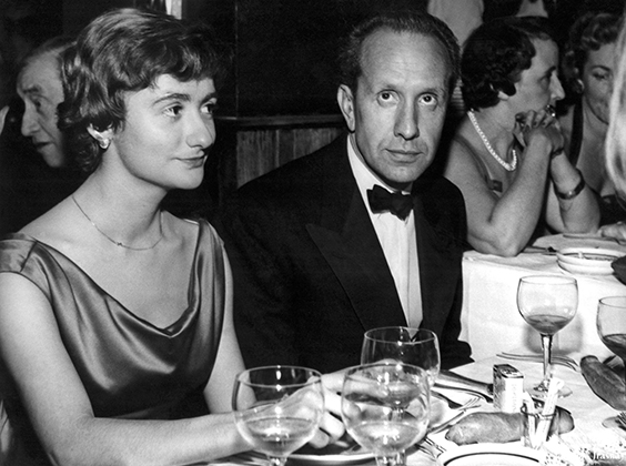 Франсуаза Саган с женихом Ги Шеллером, 1950-е годы