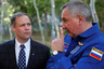 Глава НАСА Джим Брайденстайн и директор «Роскосмоса» Дмитрий Рогозин