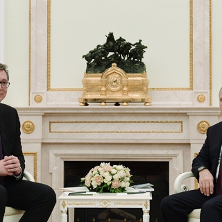 Александр Вучич и Владимир Путин