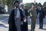 Али Хаменеи вскоре после покушения, из-за которого его правая рука навсегда осталась парализованной. 14 октября 1981 года. 