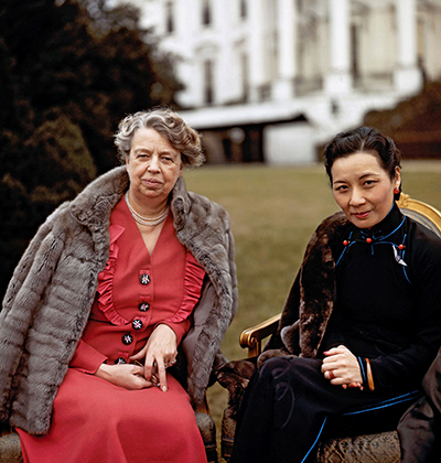 Элеонора Рузвельт с женой китайского лидера Чан Кайши Сунг Мей-Лин, 1943 год