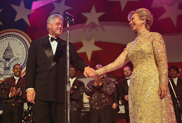 Билл и Хиллари Клинтон на инаугурационном балу