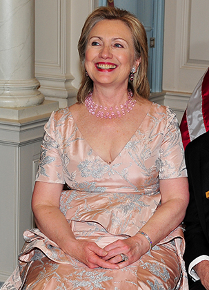 Клинтон на благотворительном балу Kennedy Center Honors в 2010 году