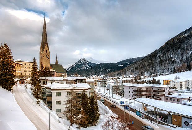  Impressions from downtown at the Annual Meeting 2019 of the World Economic Forum in Davos, January 21, 2018