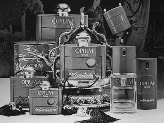 Рекламная кампания аромата Opium