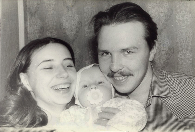 Гарик Сукачев, его жена Ольга и сын Саша