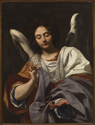 «Ангел с игральными костями и туникой Христа», между 1615 и 1620-25