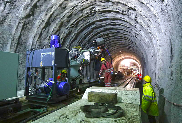 Строительство тоннеля Dullin на территории Франции