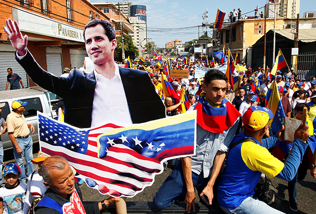 Сторонники оппозиции в Венесуэле