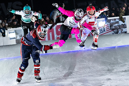 В Бостоне прошел этап чемпионата мира по скоростному спуску на коньках