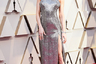 Бри Ларсон, лауреатка «Оскара» 2016 года, вышла на красную дорожку в серебристом платье Celine с американской проймой и разрезом почти до талии.
