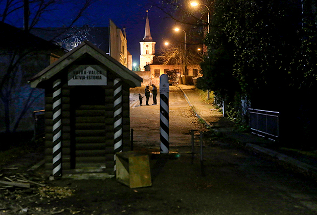 Граница между городами Валка и Валга